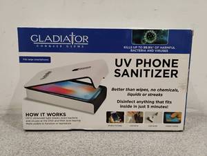 lot 80 image: NEW GLADIATOR CONQUER GERMS UV PHONE SANITIZER