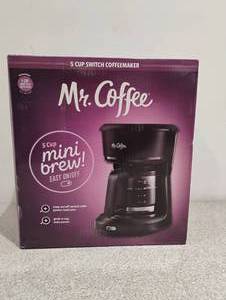lot 91 image: NEW MR COFFEE 5 CUP MINI BREW