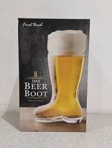 lot 94 image: NEW FINAL TOUCH 9.8IN BOOT BEER GLASS
