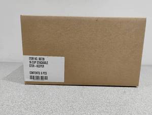 lot 95 image: NEW ARROW HOME PRODUCTS STACKABLE STOR-KEEPERS CONTAINERS 6PK