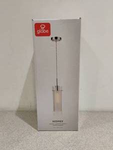 lot 84 image: NEW GLOBE ELECTRIC SYDNEY POLISHED CHROME LIGHT