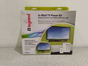 lot 86 image: NEW LEGRAND IN-WALL TV POWER KIT