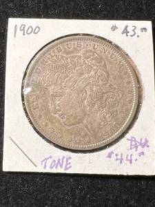 lot 08 image: 1900 US MORGAN SILVER DOLLAR
