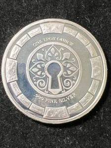 lot 40 image: 1 TROY OZ .999 FINE SILVER STANSBERRY RESEARCH ROUND