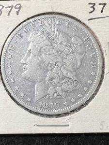 lot 55 image: 1879 US MORGAN SILVER DOLLAR