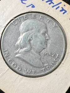 lot 66 image: 1952 US FRANKLIN HALF DOLLAR