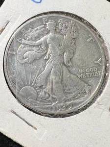 lot 81 image: 1939-S US WALKING LIBERTY HALF DOLLAR