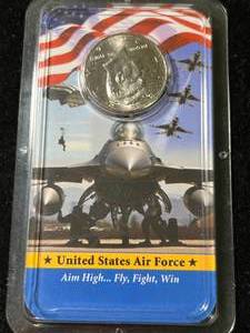 lot 91 image: 2014 US KENNEDY HALF DOLLAR IN US AIR FORCE INFO CASE