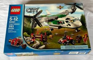 lot 10 image: LEGO Cargo Heliplane 60021 393 Piece Set - NewSealed