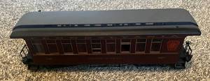 lot 62 image: LGB Lehmann G Scale 3280 PRR Pennsylvania Railroad Coach 3080