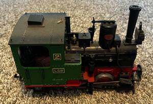 lot 107 image: LGB Lehmann No 2774 Green No 2 Steam Locomotive G Gauge Model Train