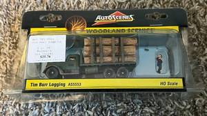 lot 116 image: Tim Burr Logging AS5553 HO Scale Truck Woodland Scenics by AutoScenes
