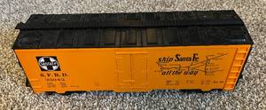 lot 120 image: Santa Fe Freight Car SFRD 35042 Vintage Model Train