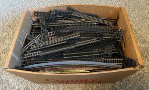 lot 135 image: GIGANTIC 25 Pounds of HO Scale Model Train Track