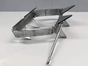 lot 53 image: Extreme Max BoatTector Galvanized Cube Anchor (Box-Style) - 25 lbs.