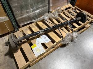 lot 65 image: Lippert 5,200-lb. Spring Trailer Axle - Straight Spindle, Electric Brakes