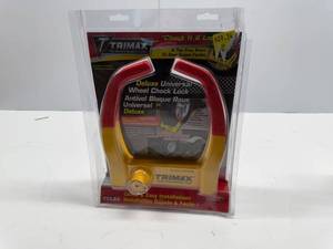 lot 72 image: TRIMAX TCL65 Deluxe Universal Wheel Chock Lock, YellowRed