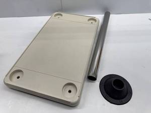 lot 101 image: Detmar Ivory Removable MarineRV Table Kit - Rectangular, Flush Mount