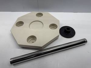 lot 103 image: Detmar Ivory Removable MarineRV Table Kit - Octagonal, Surface Mount