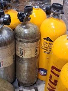 lot 227 image: Lot of (2) Scott Air-Pak SCBA 2216-PSI Air Tanks
