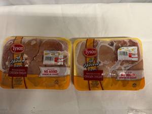 2pkgs Boneless Skinless Chicken Thighs-See Photo for Weights