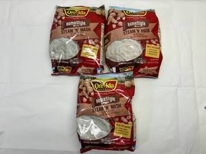 F. 3x24oz Ore-Ida Homestyle Steam N Mash