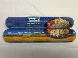 C. 2x 2lb Farmland Original Pork Sausage