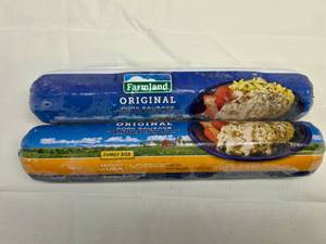 C. 2x 2lb Farmland Original Pork Sausage