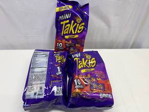 LL. 3x 10 1.23oz Takis Single Bags Bite Size