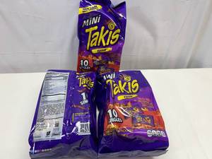 LL. 3x 10 1.23oz Takis Single Bags Bite Size