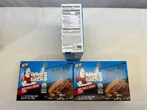 MM. 3x 4 1.75oz Bars Trail Crumble Organic Snack Bars