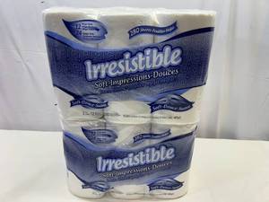 2x12 rolls 2ply Irresistable Toilet Paper
