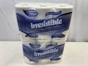 2x12 rolls 2ply Irresistable Toilet Paper
