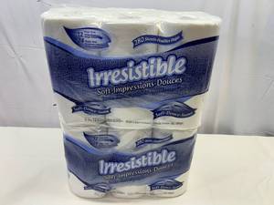 2x12 rolls 2ply Irresistable Toilet Paper