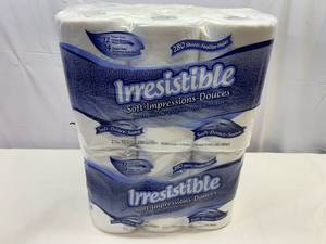 2x12 rolls 2ply Irresistable Toilet Paper