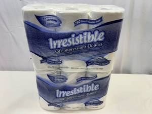 2x12 rolls 2ply Irresistable Toilet Paper