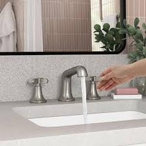 lot 31 image: KOHLER Setra 8 in. Widespread 2-Handle Bathroom Faucet in Vibrant Brushed Nickel  Customer Returns See Pictures