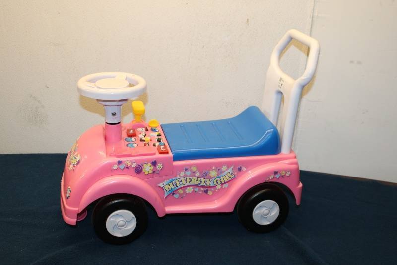 Ride-On Toy Car - Butterfly Girl - Interactive Features