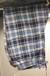 Mens Plaid Lounge Pants Size XL with Drawstring