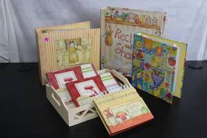 Collection of 5 Decorative Recipe Albums and Cards