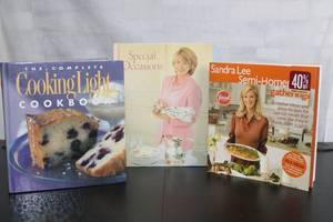 Lot of 3 Cookbooks The Complete Cooking Light Cookbook, Special Occasions, Sandra Lee Semi-Homemade Gatherings