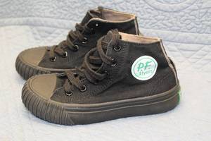 PF Flyers Black Canvas High-Top Sneakers Size 12.5 Y