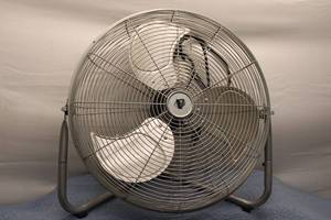 Used 20-inch Industrial Floor Fan with Metal Blades