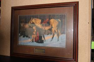 Framed Print The Prayer at Valley Forge by Arnold Friberg with Certificate of Authenticity