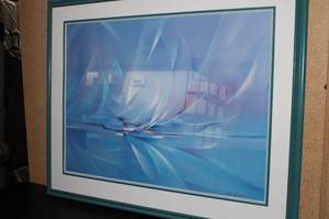 Framed Limited Edition Abstract Sailing Art Print by Rick Lawrence