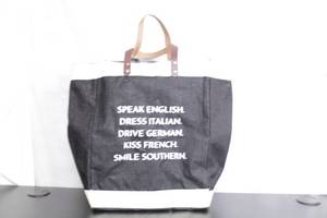 Canvas Tote Bag with Fun Slogans - Black and White
