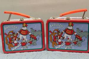 Lot of 2 Vintage Snowden and Friends Lunch Boxes