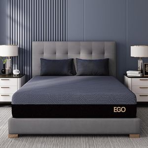 lot 33 image: EGOHOME 10 Inch King Memory Foam Mattress for Back Pain, Cooling Gel Mattress Bed in a Box, Made in USA, CertiPUR-US Certified, Therapeutic Medium Mattress, 76x80x10 Black
