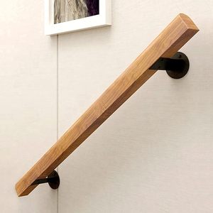 lot 36 image: 6FT Wooden Stair Handrails, Hand Railings