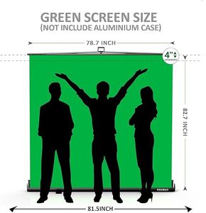 lot 63 image: RAUBAY Collapsible Projector Screen Series - Green